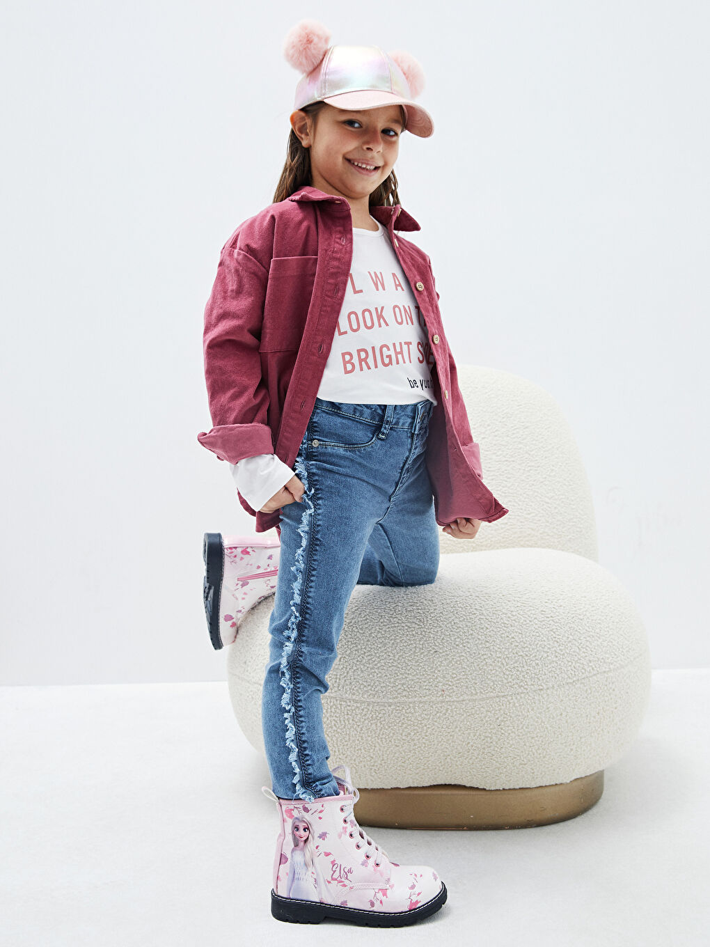 İndigo Skinny Fit Kız Çocuk Jean Pantolon