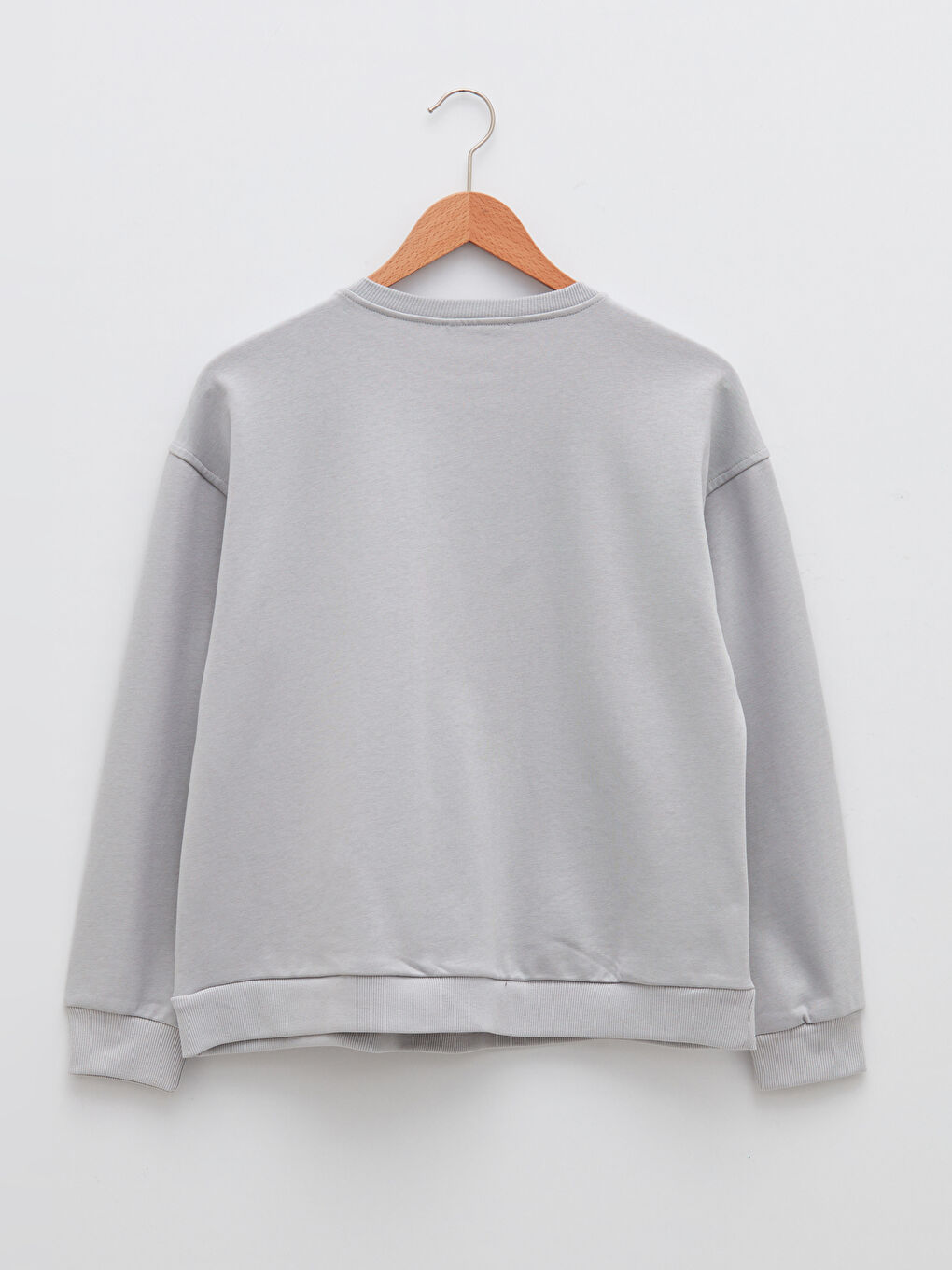 Crew Neck Plain Maternity Sweatshirt-6