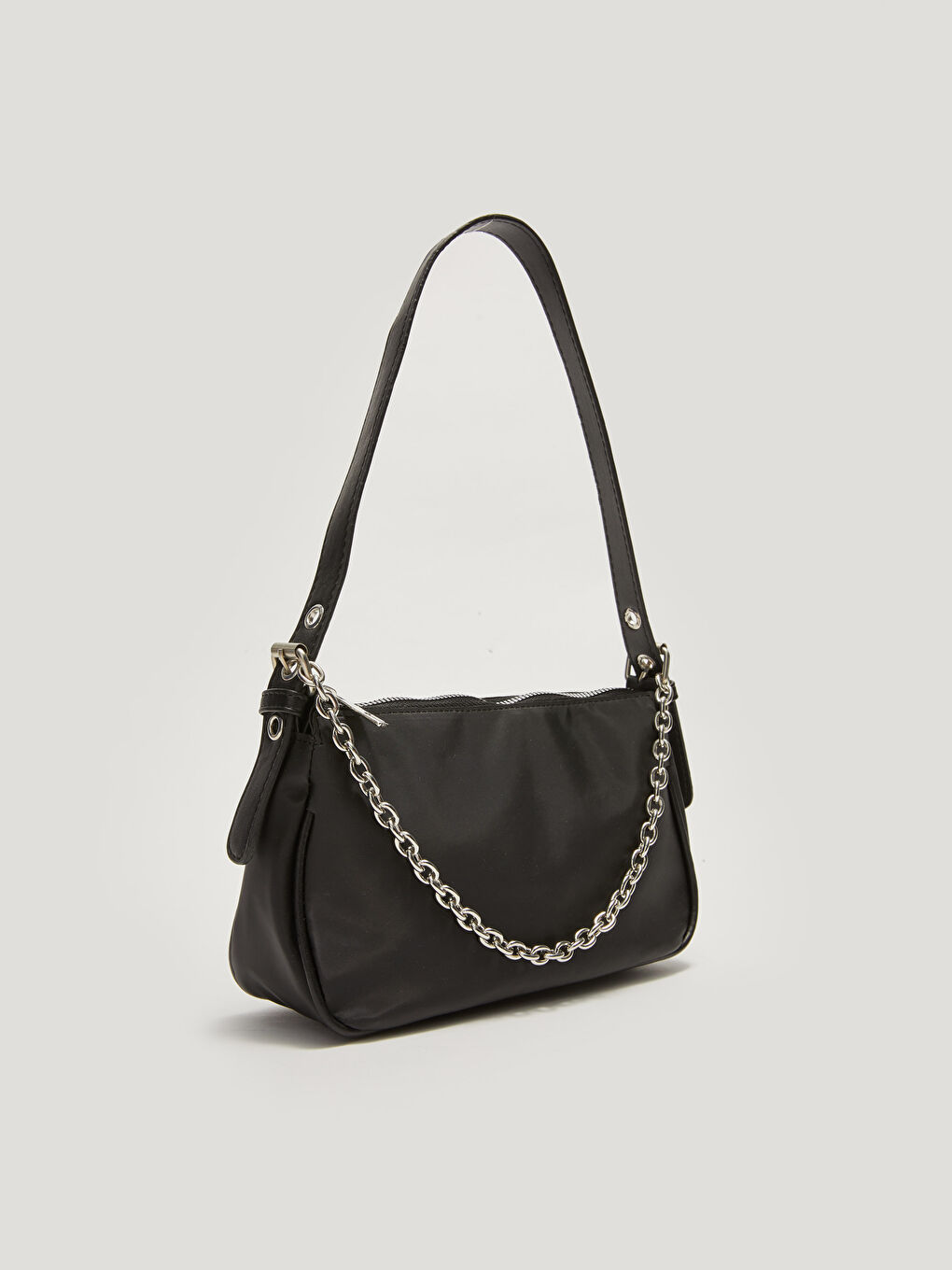 Сумка-багет с цепочкой для женщин-4