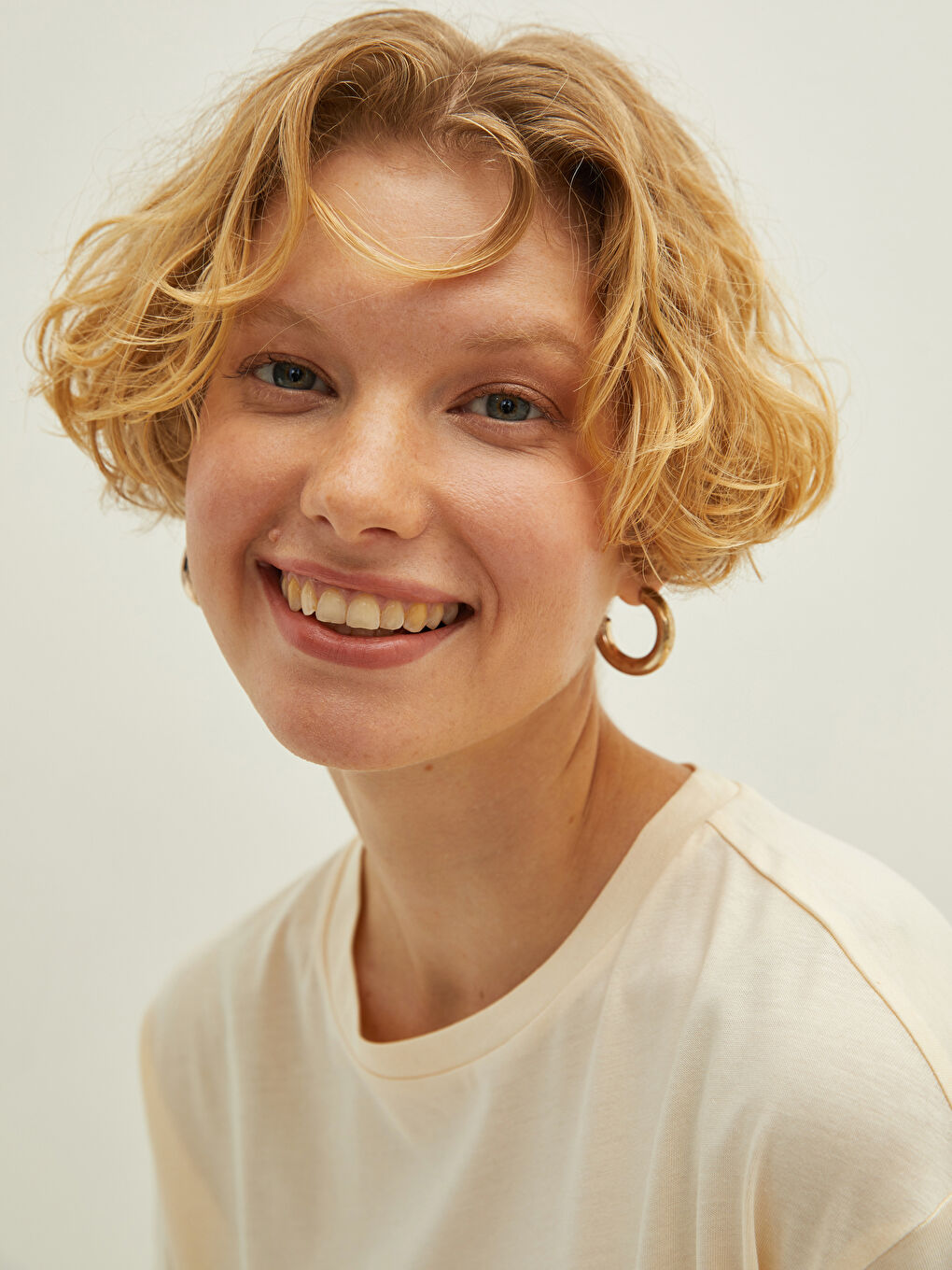 Crew Neck Printed Short Sleeve Cotton Women's T-shirt-3