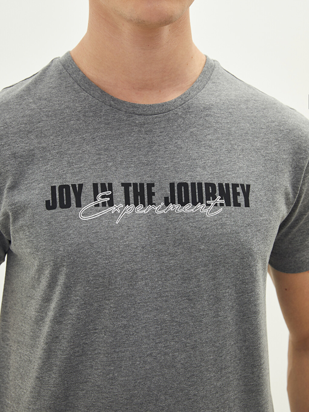 Crew Neck Printed Short Sleeve Men's T-shirt-3