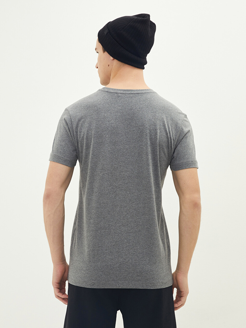 Crew Neck Printed Short Sleeve Men's T-shirt-4