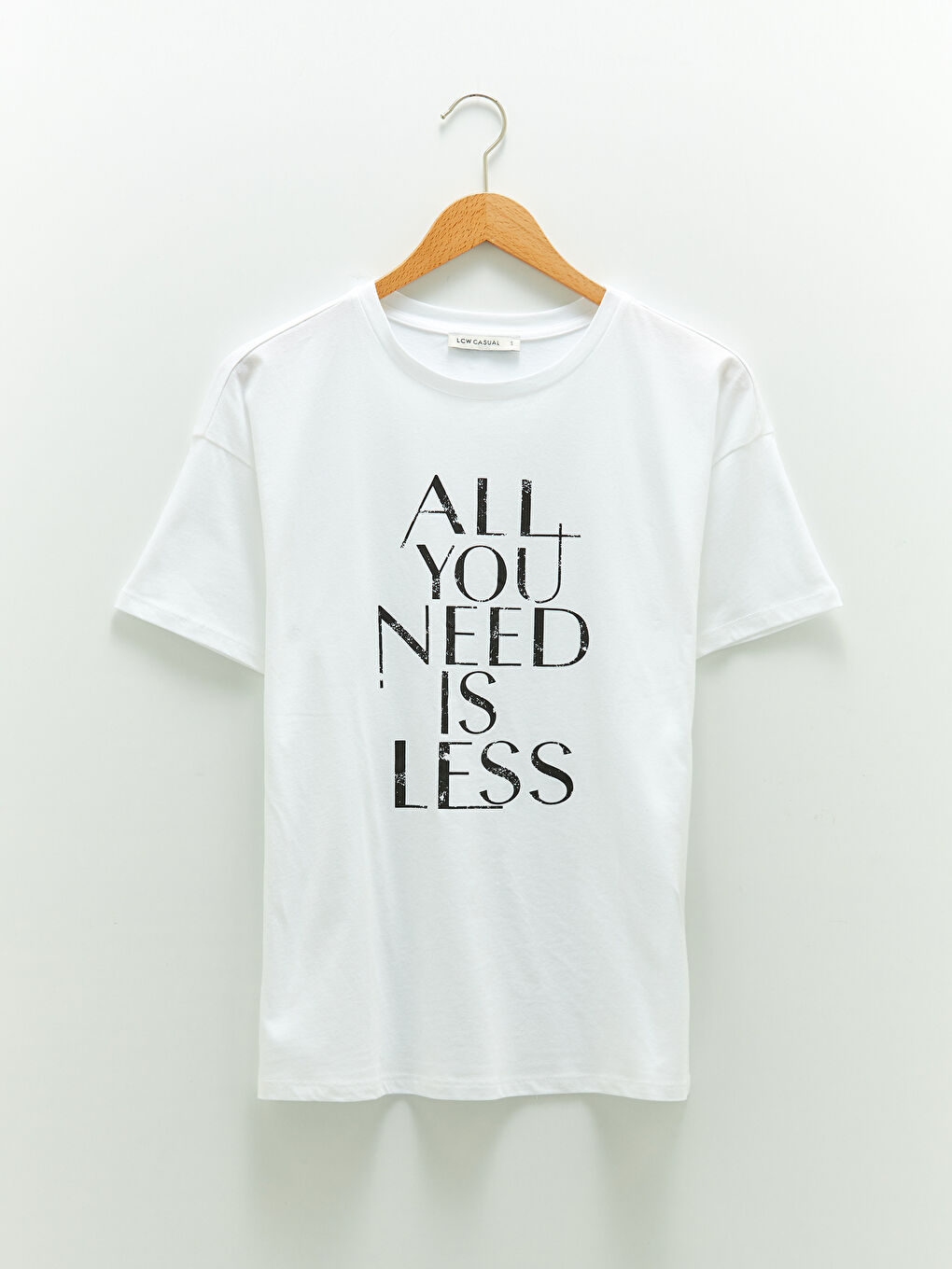 Crew Neck Printed Short Sleeve Cotton Women's T-shirt-5