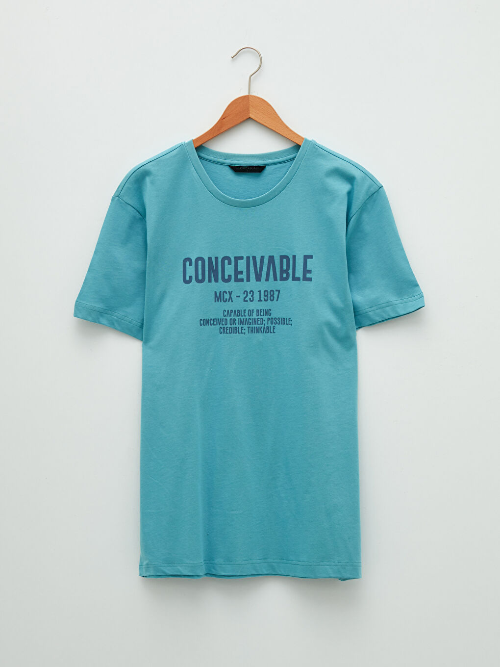 LC Waikiki Crew Neck Short Sleeve Printed Combed Cotton Men's T-shirt -W1EO24Z8-P5P