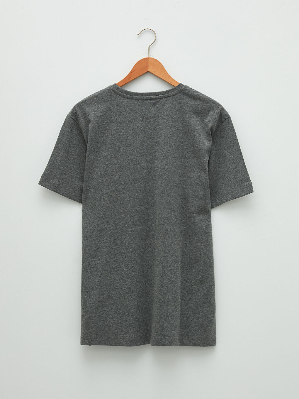 تيشيرت رجالي ياقة دائرية كم قصير مطبوع قطن ممشط-6