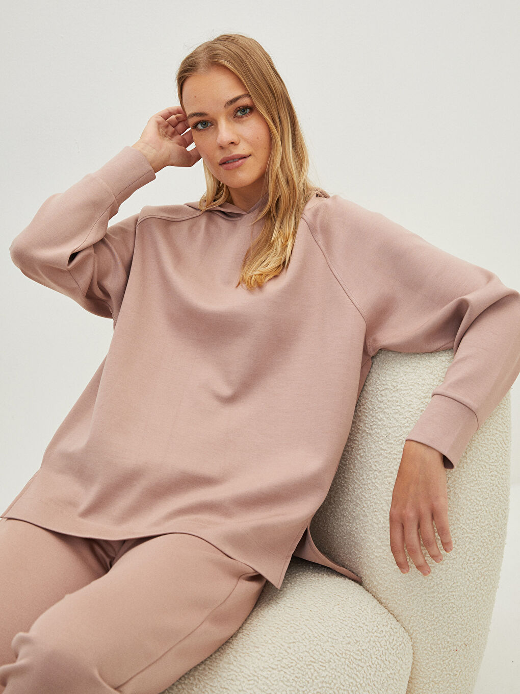 LCW DREAM Mit Kapuze Regulär Langarm Pyjama-Oberteil für Damen -W1EP52Z8-GDH