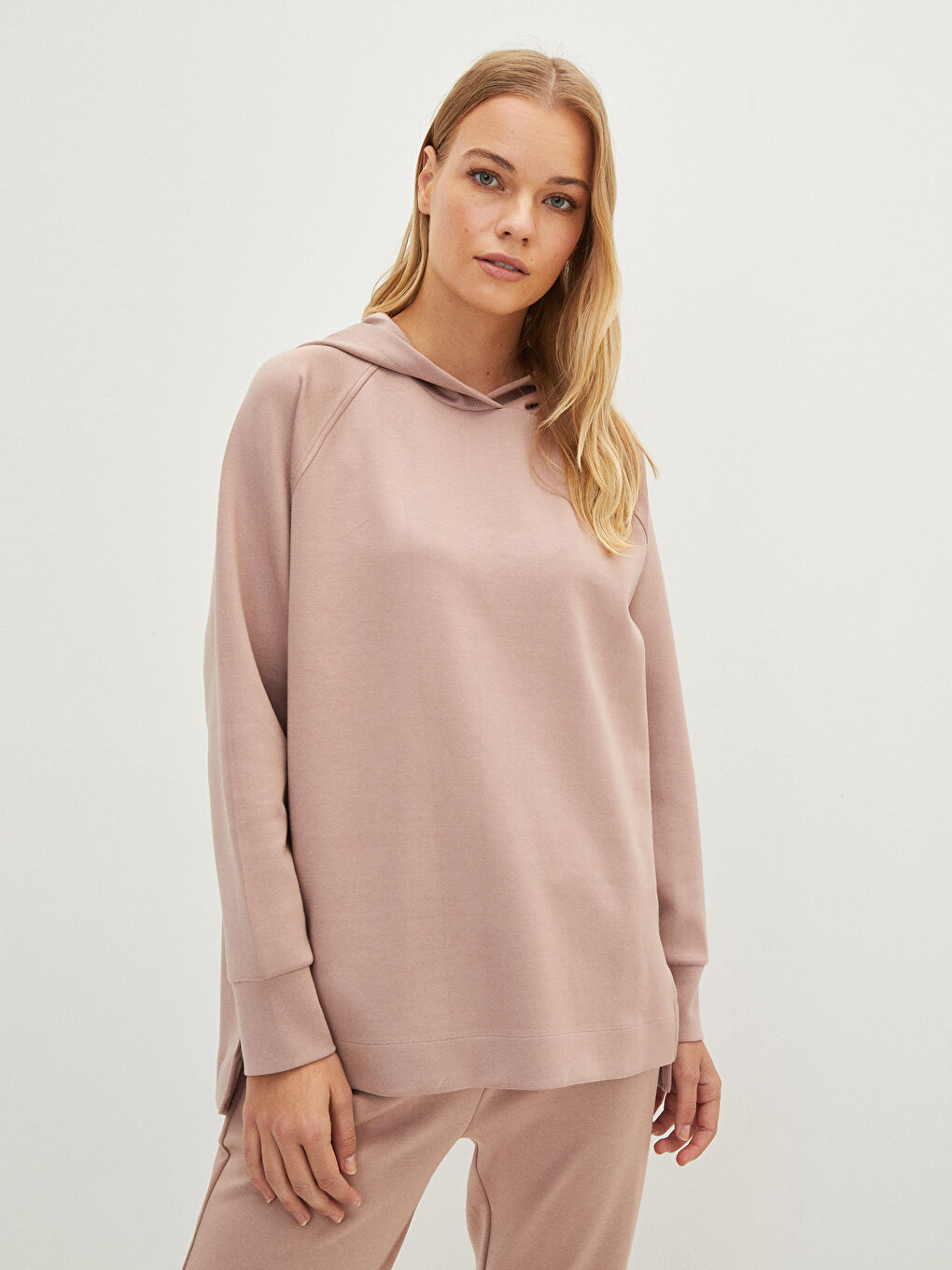 LCW DREAM Mit Kapuze Regulär Langarm Pyjama-Oberteil für Damen -W1EP52Z8-GDH