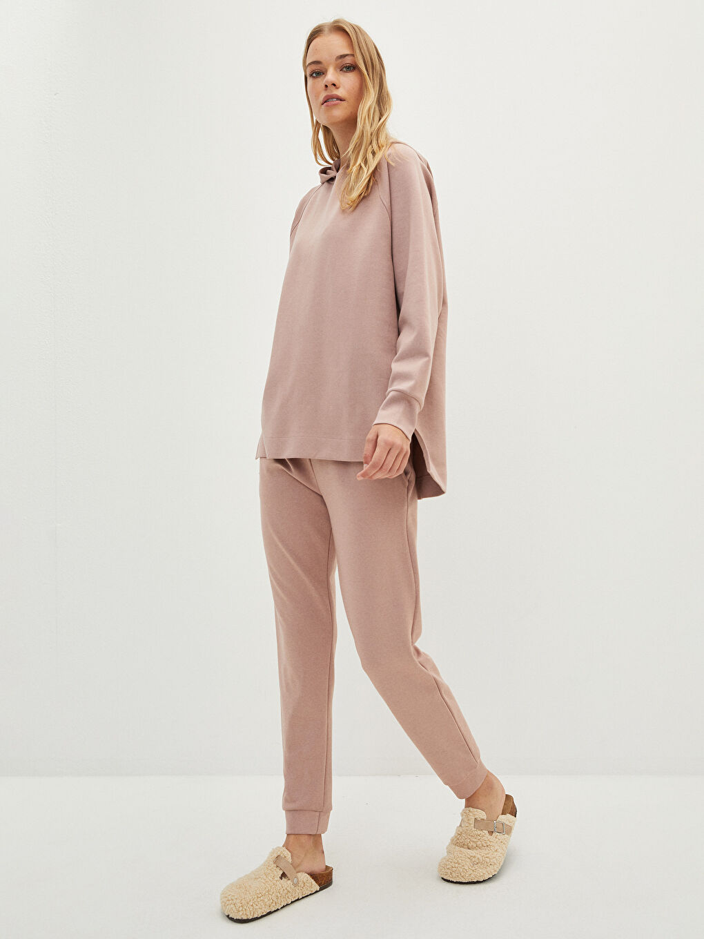 LCW DREAM Mit Kapuze Regulär Langarm Pyjama-Oberteil für Damen -W1EP52Z8-GDH