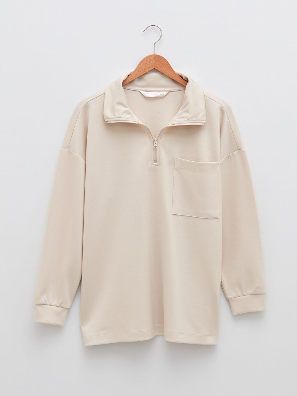 LCW DREAM Hemdkragen Schlicht Langarm Taschen-Detailiertes Pyjama-Oberteil für Damen -W1EP53Z8-FVU