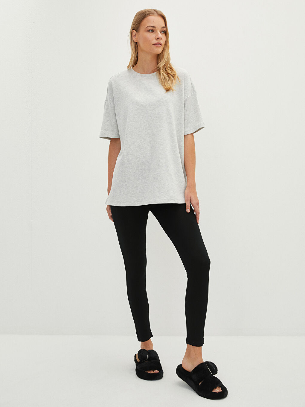 LCW DREAM Damen Elastischer Bund Reguläre Pyjama-Hosen -W1EP56Z8-CVL