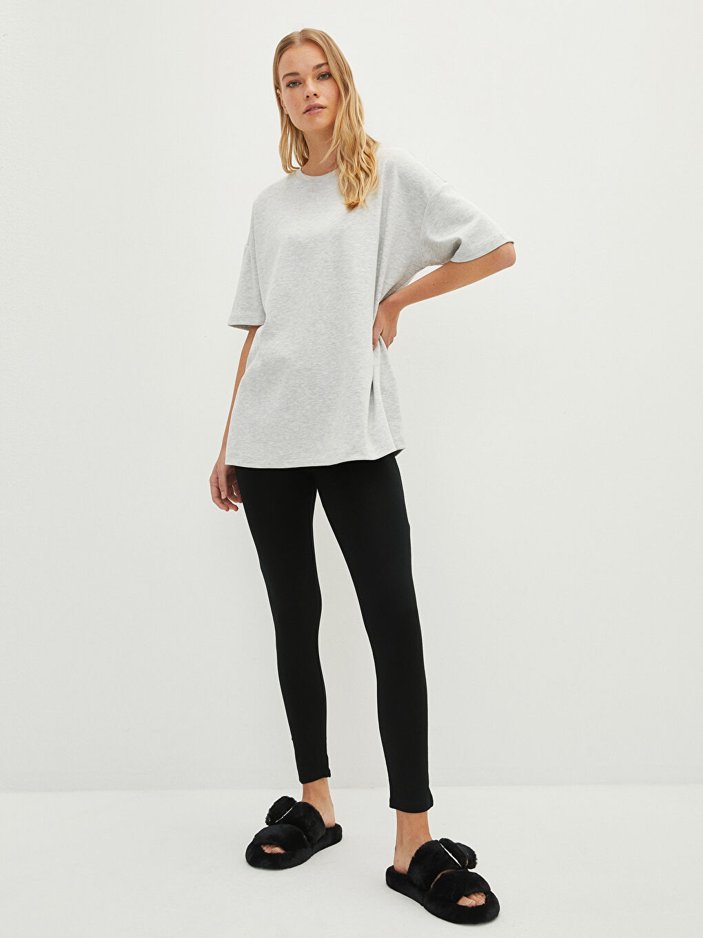 LCW DREAM Damen Elastischer Bund Reguläre Pyjama-Hosen -W1EP56Z8-CVL