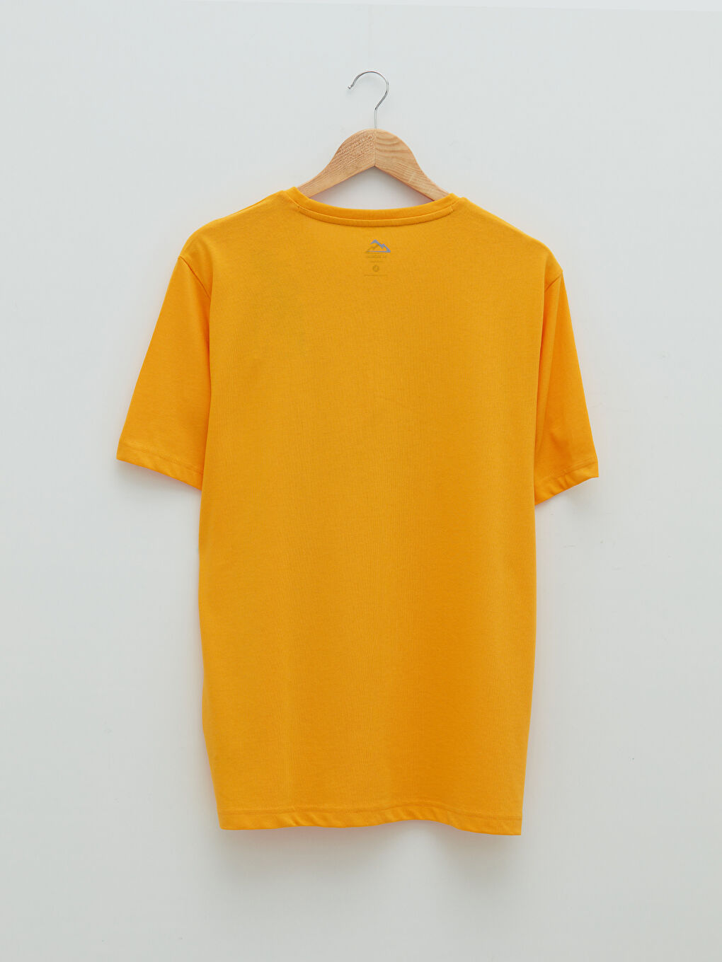 Turuncu Bisiklet Yaka Kısa Kollu Baskılı Erkek Tişört-6