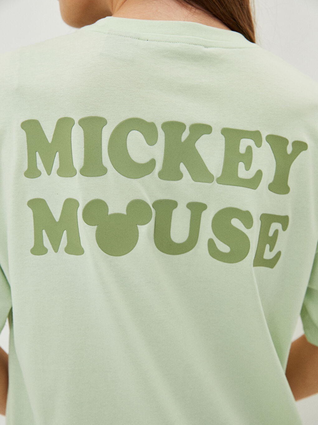 LCW Majica za trudnice sa okruglim izrezom, štampanim motivom Mickey Mouse-a i kratkim rukavima -W1EQ48Z8-FPQ