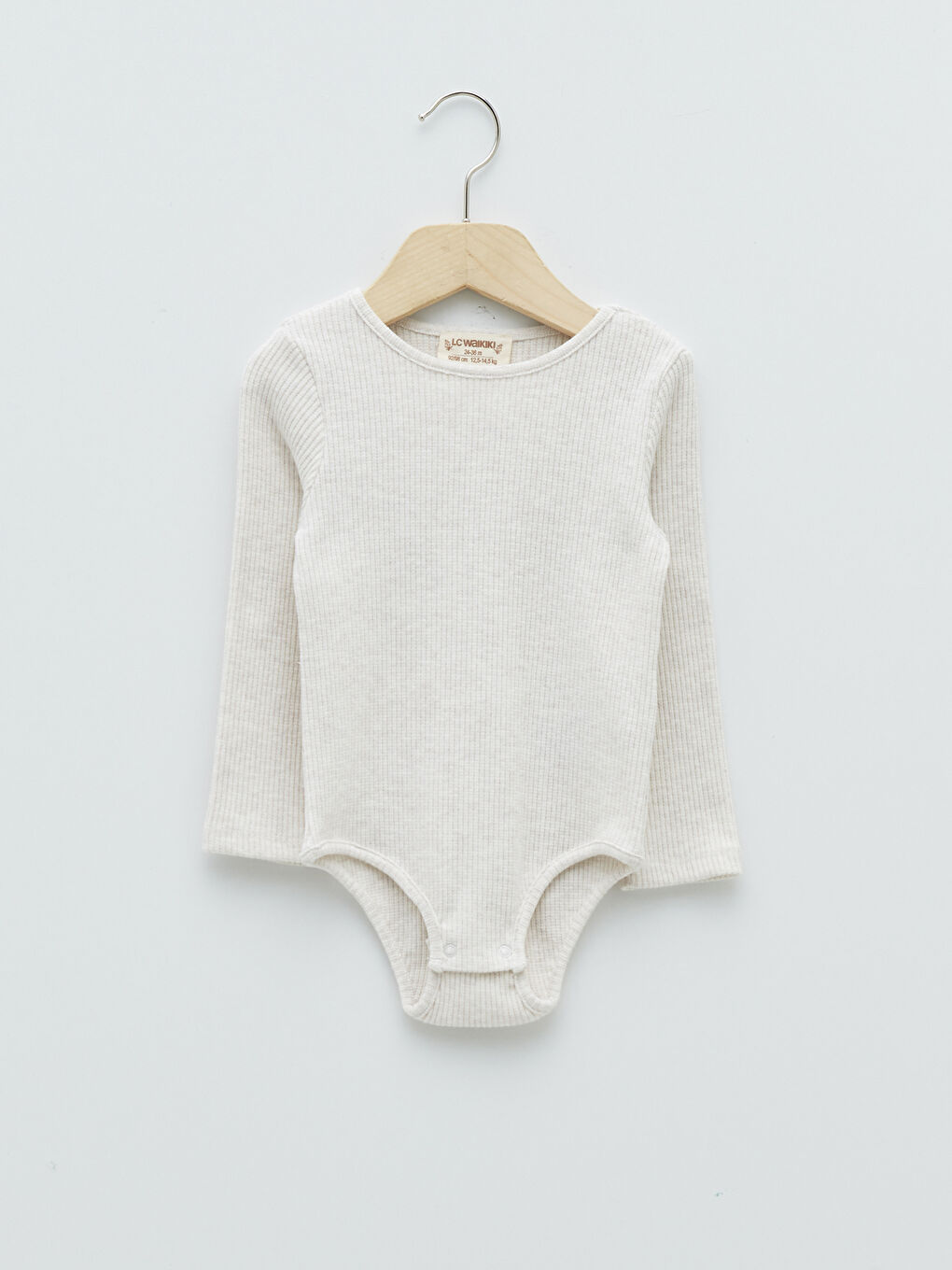 Ensemble 2 Pièces Bébé Fille Body à Col Rond et Pull à Manches Longues avec Boutons-Pression-3