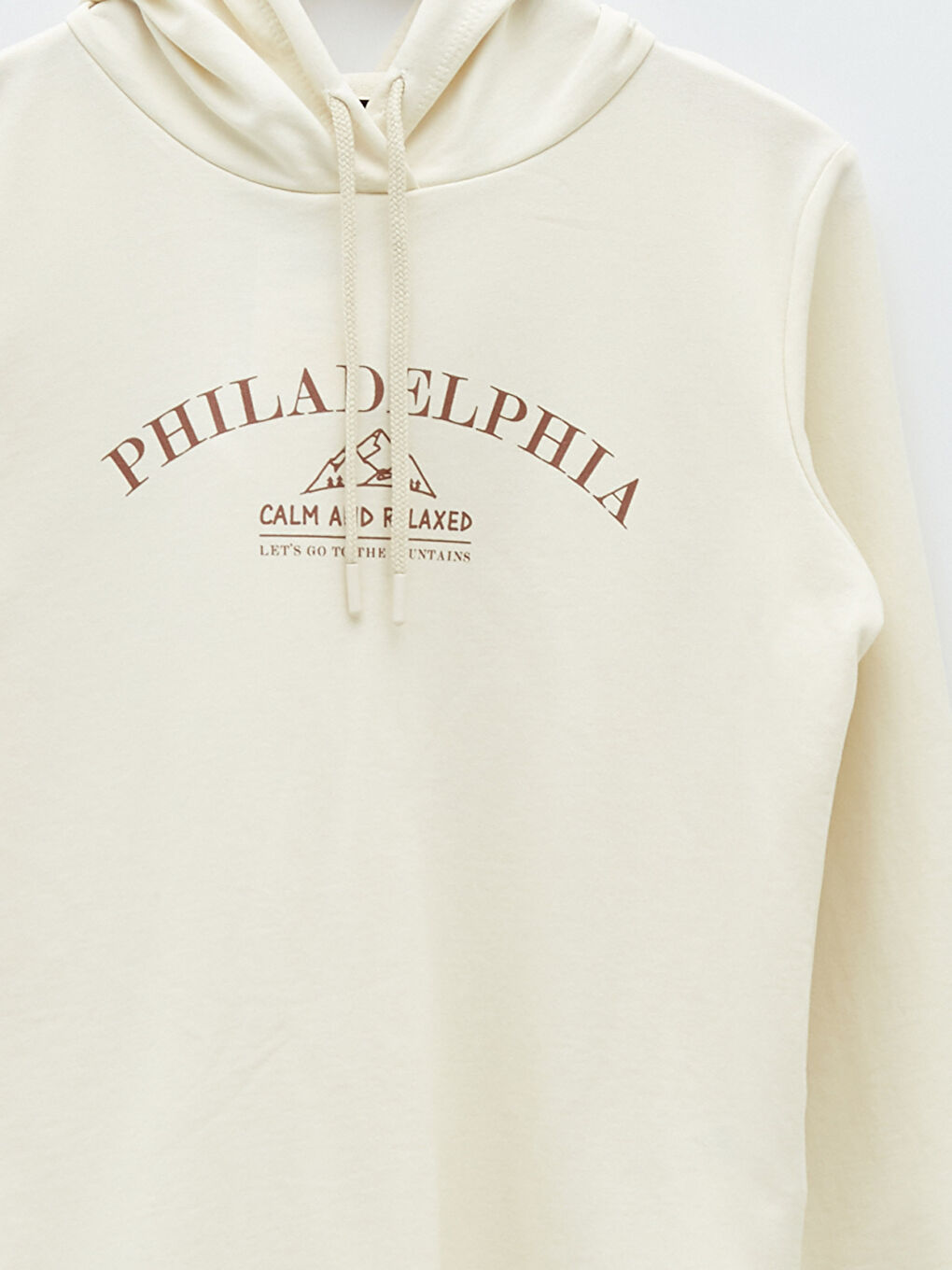 سويت شيرت نسائي مطبوع بغطاء للرأس وأكمام طويلة-7