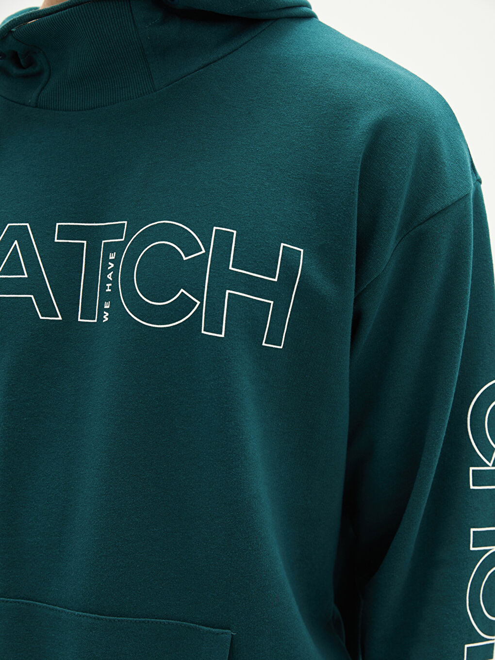 Long Sleeve Printed Thick Men's Hoodie-3