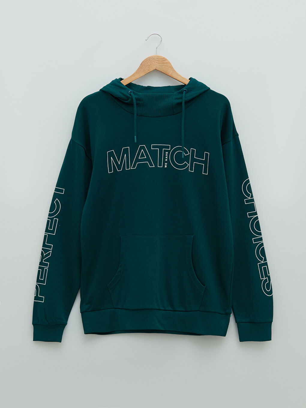 Long Sleeve Printed Thick Men's Hoodie-5