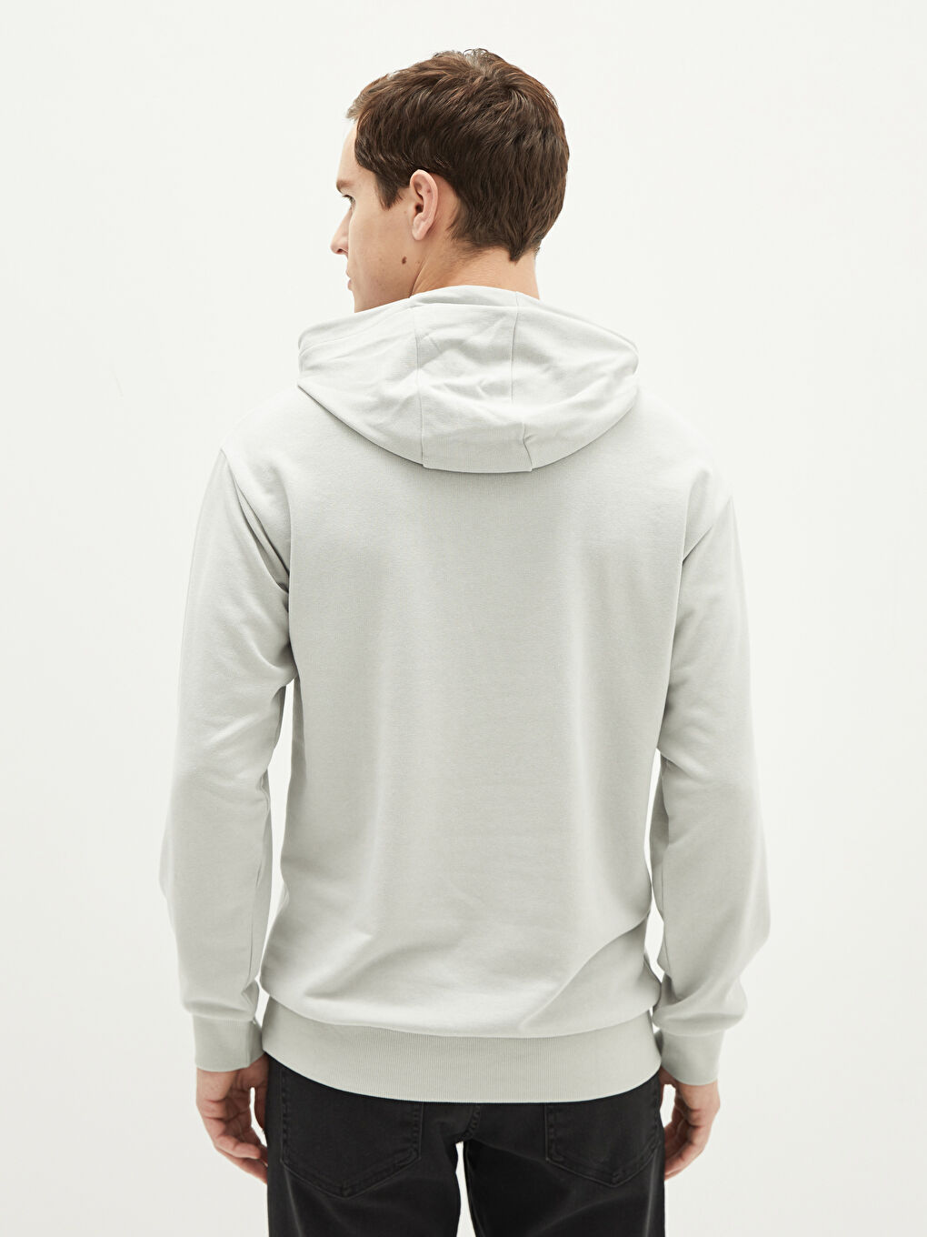 Long Sleeve Printed Thick Men's Hoodie-4