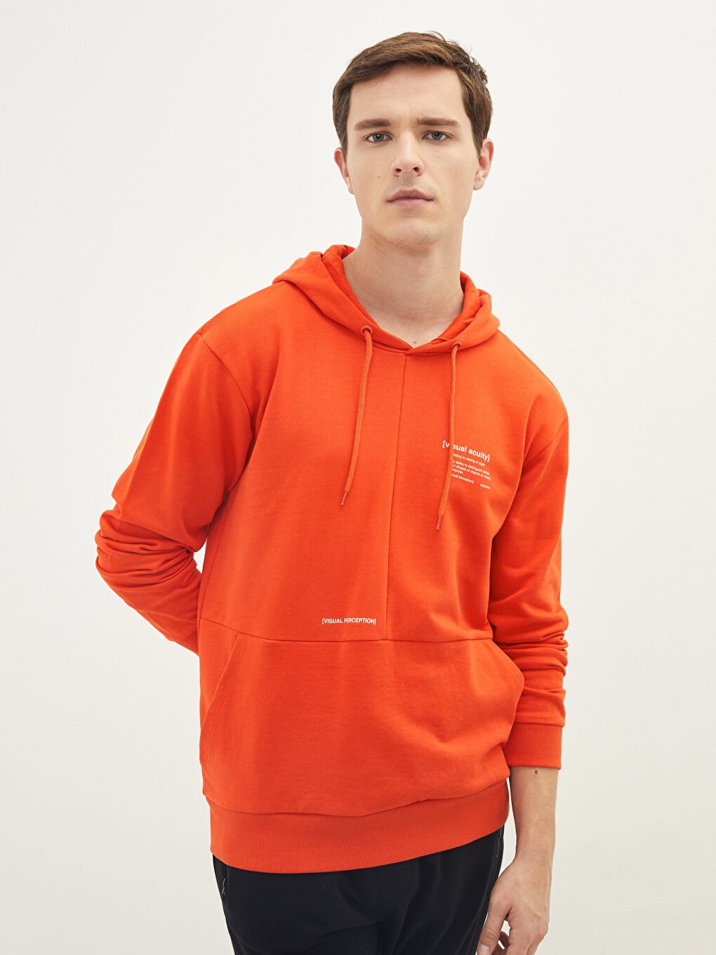 Long Sleeve Printed Thick Men's Hoodie-1