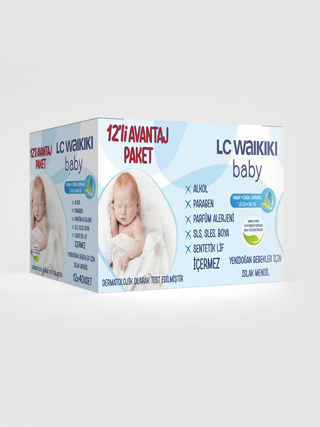 LCW baby Baby Wet Wipes 12 pcs -W1ER68Z1-FFB