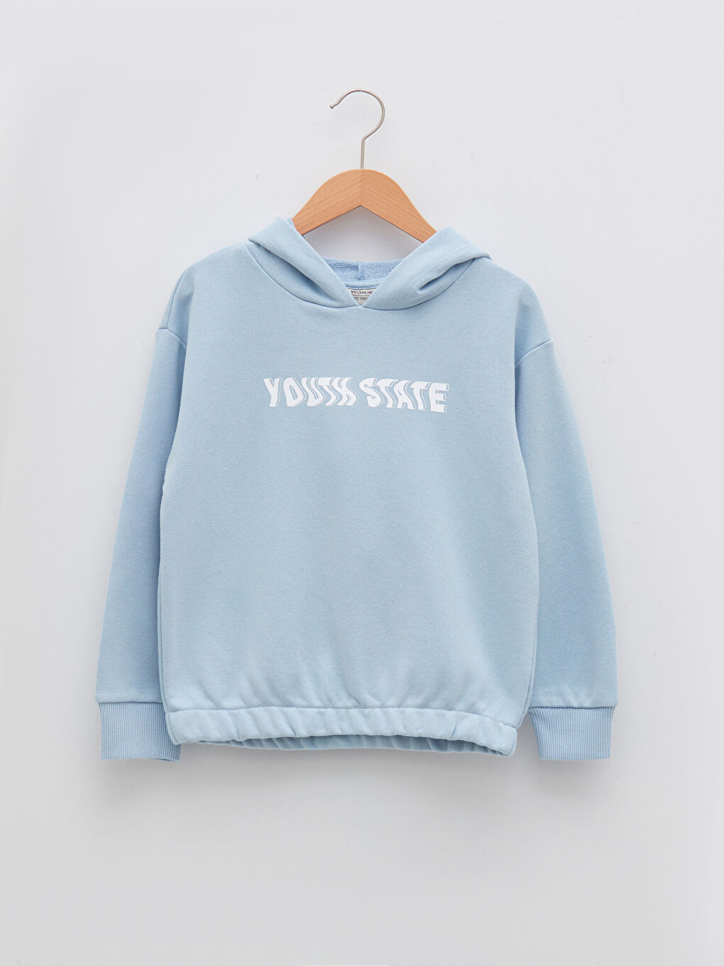 Hooded Printed Long Sleeve Girls' Sweatshirt