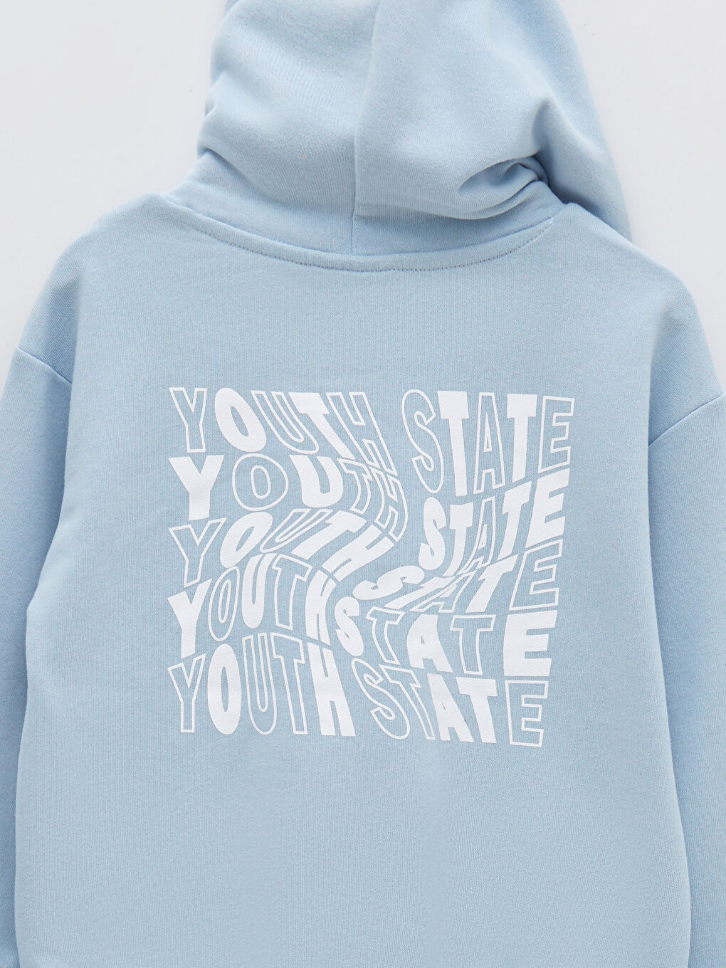 Hooded Printed Long Sleeve Girls' Sweatshirt-2