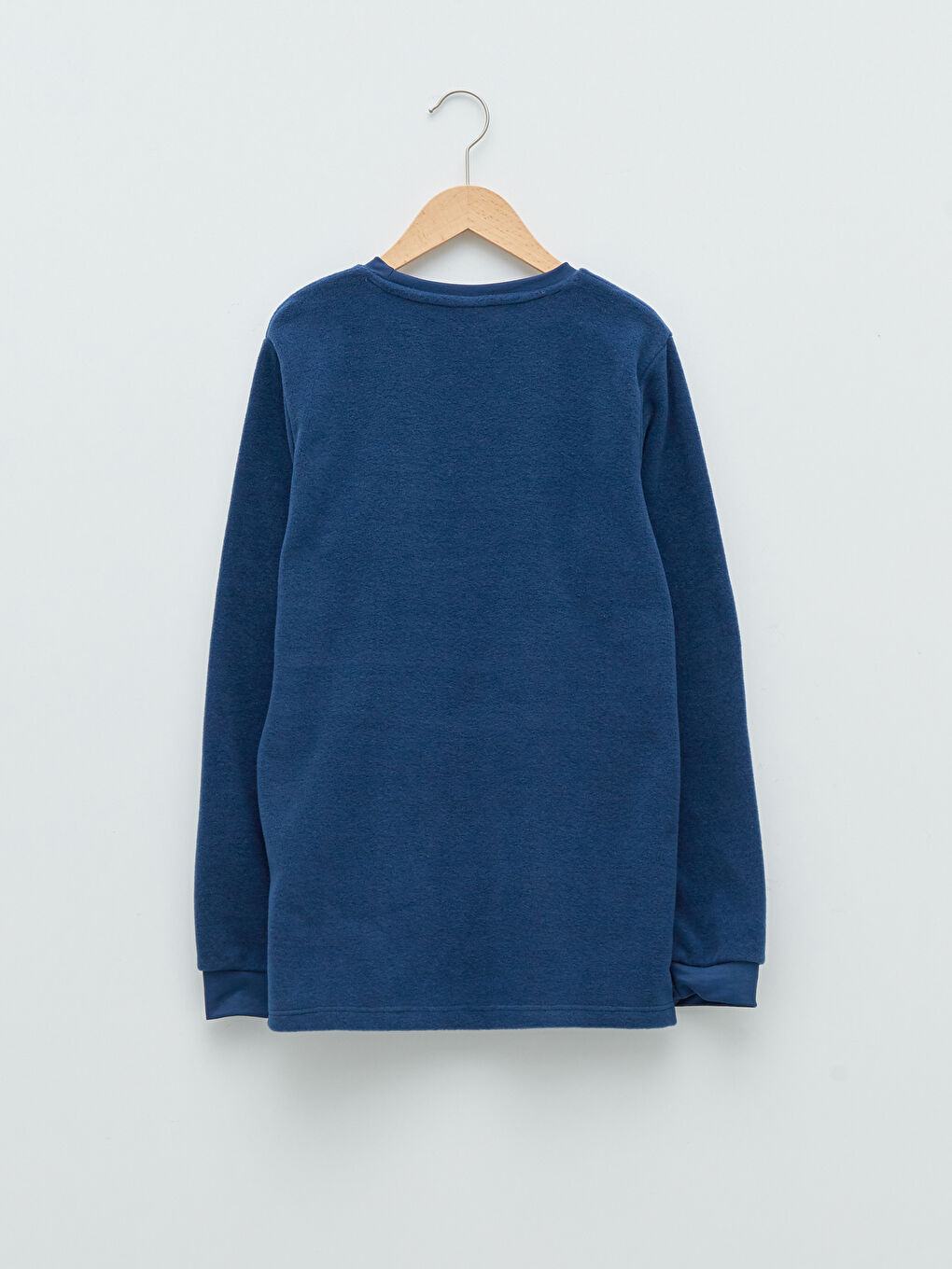 Crew Neck Basic Long Sleeve Boys' T-Shirt-1