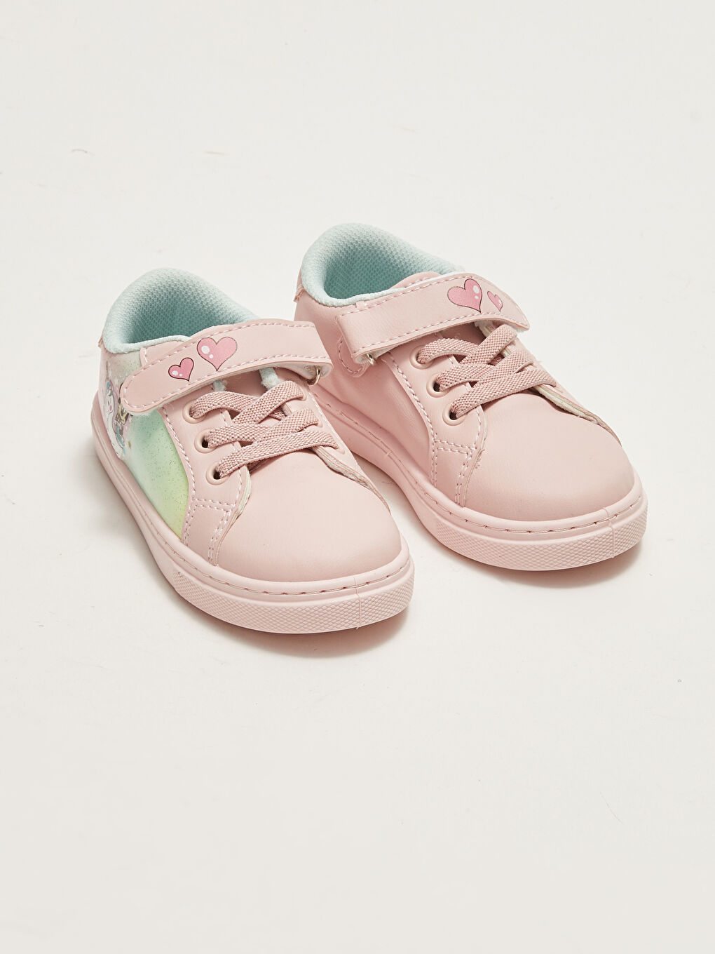 Pembe Minnie Mouse Lisanslı Bağcık ve Cırt Cırtlı Kız Bebek Spor Ayakkabı