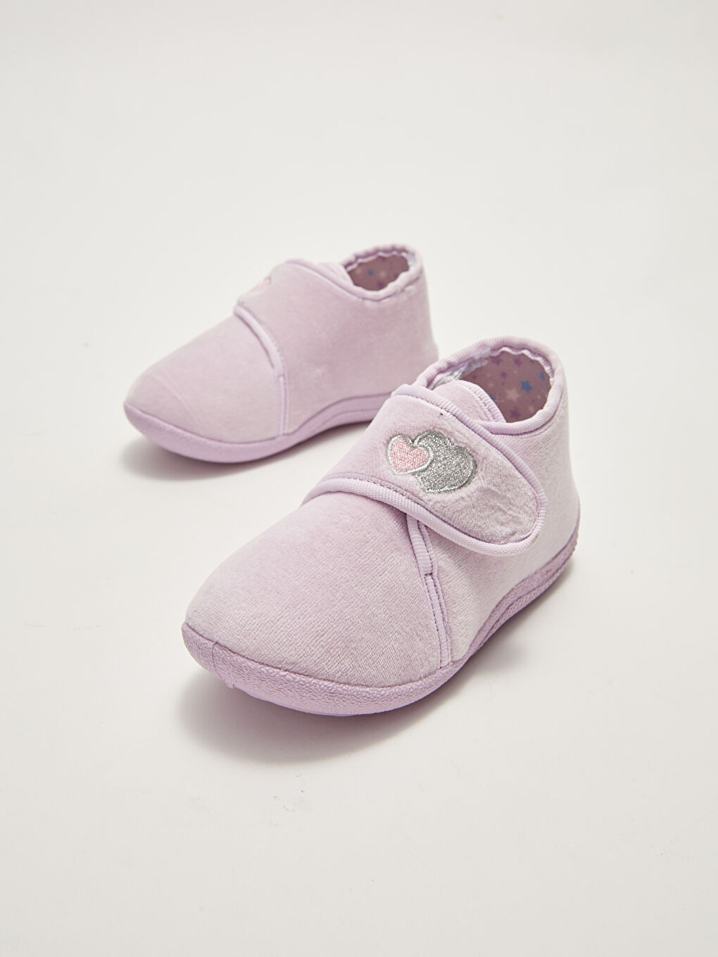 Қыздарға арналған кестеленген ілмекті және жапсырмалы жүн үй аяқ киімі-2