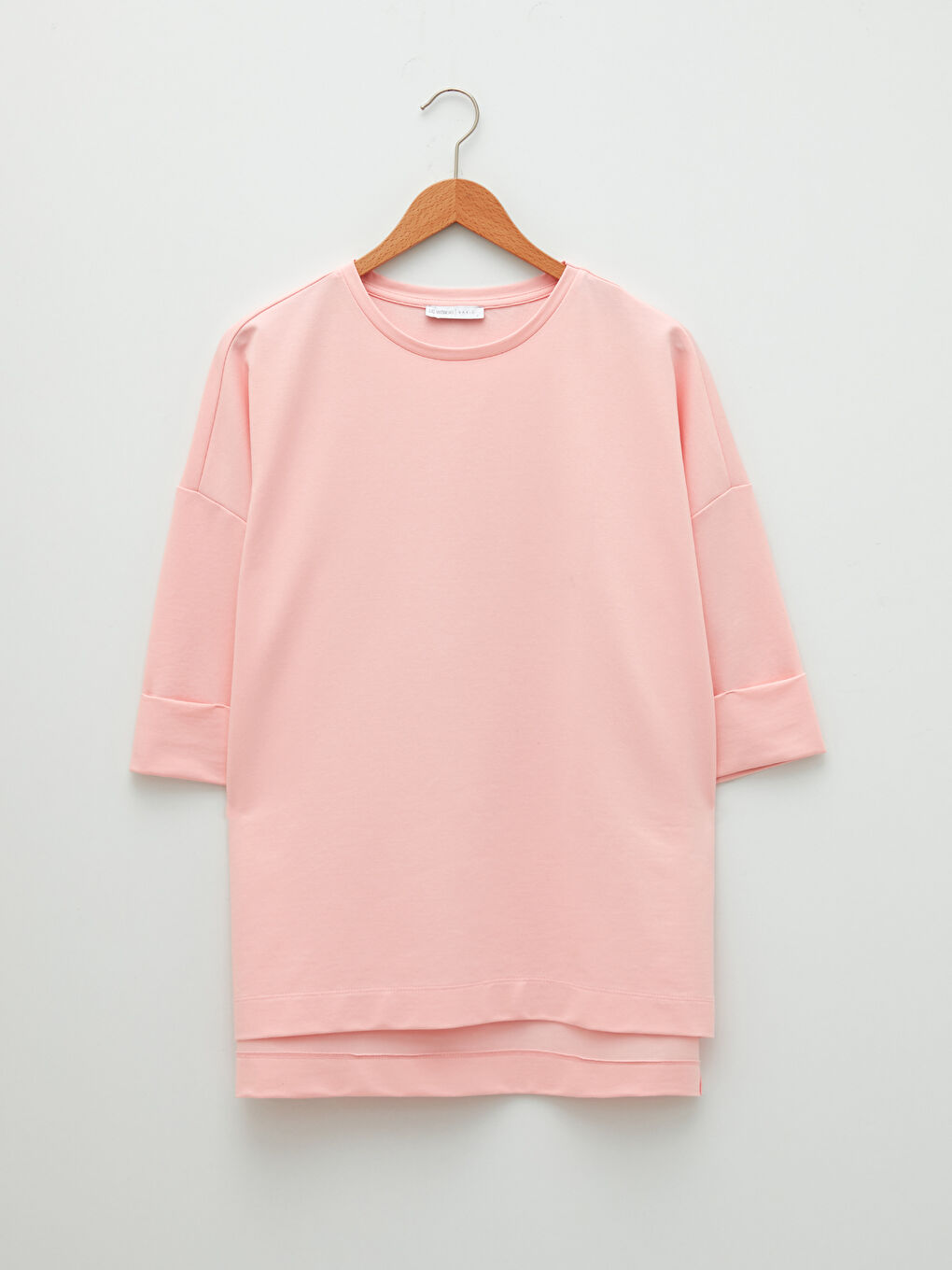 Rundhalsausschnitt Gerade Kurzarm Sweatshirt für Damen-4