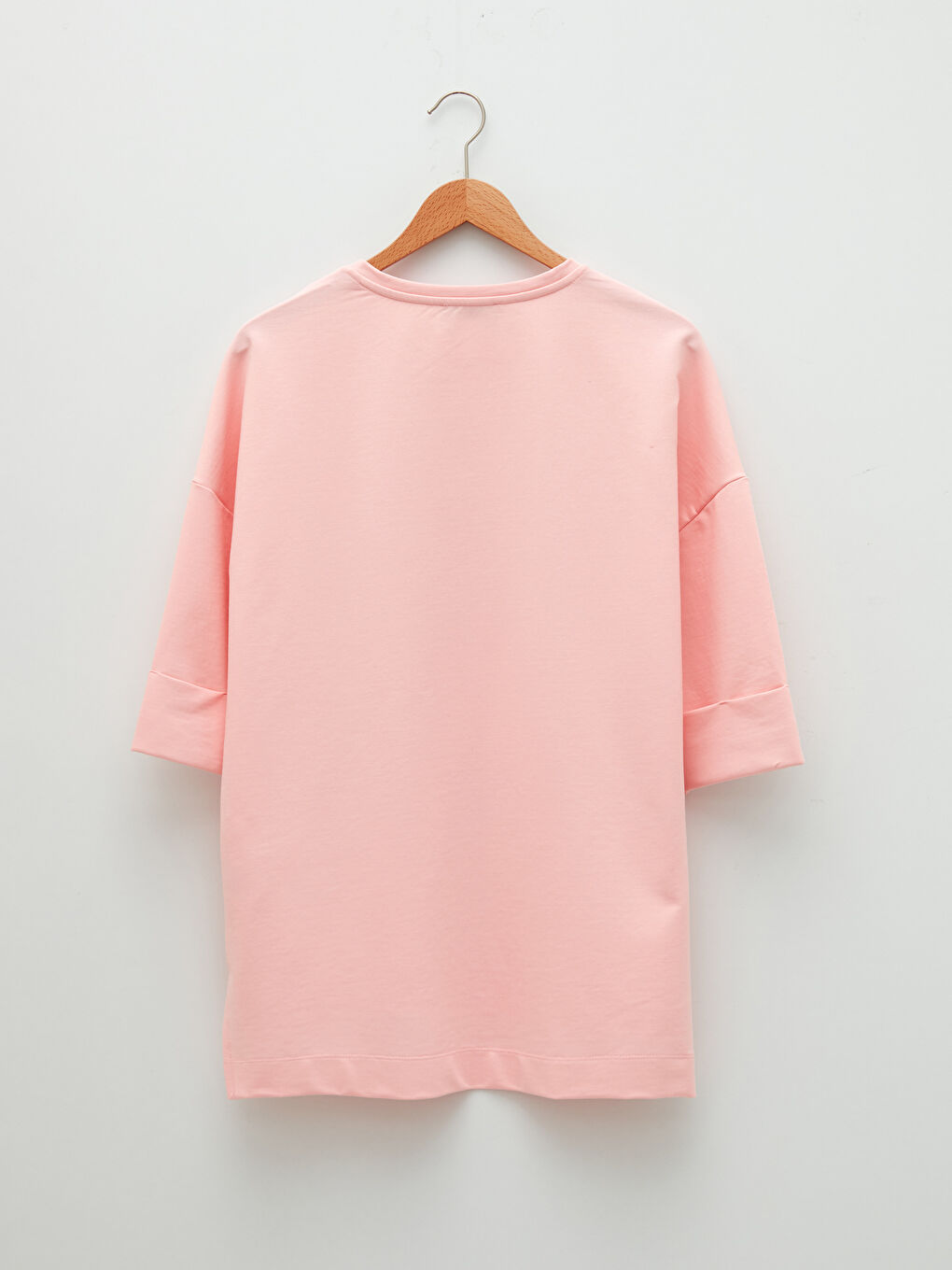 Rundhalsausschnitt Gerade Kurzarm Sweatshirt für Damen-5