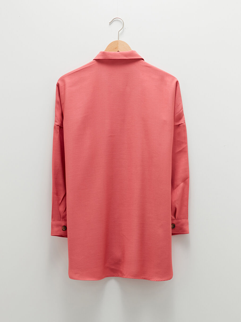 LCW Vision Front Button Closure Plain Long Sleeved Women's Shirt -W1EU15Z8-H3Y