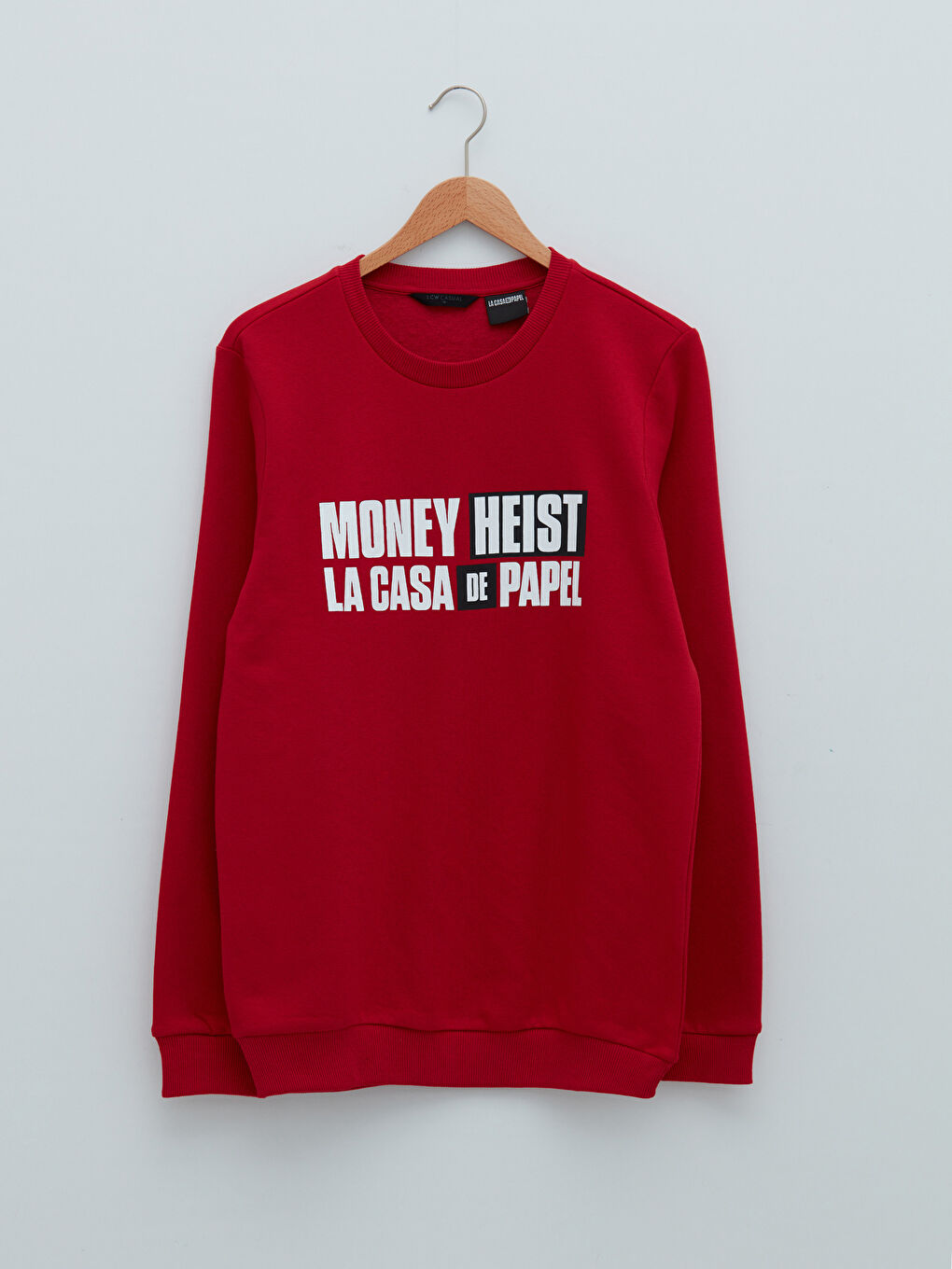 Sweat-shirt Épais à Manches Longues Imprimé La Casa De Papel pour Hommes Col Rond-5