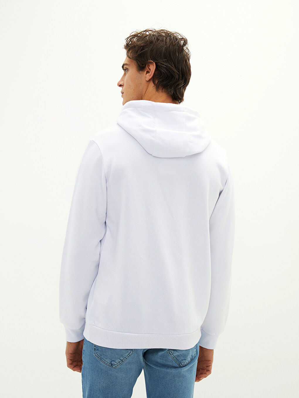 LC Waikiki Emoji Printed Long Sleeve Thick Hoodie -W1EU81Z8-R5B