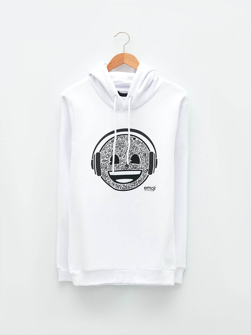 LC Waikiki Emoji Printed Long Sleeve Thick Hoodie -W1EU81Z8-R5B