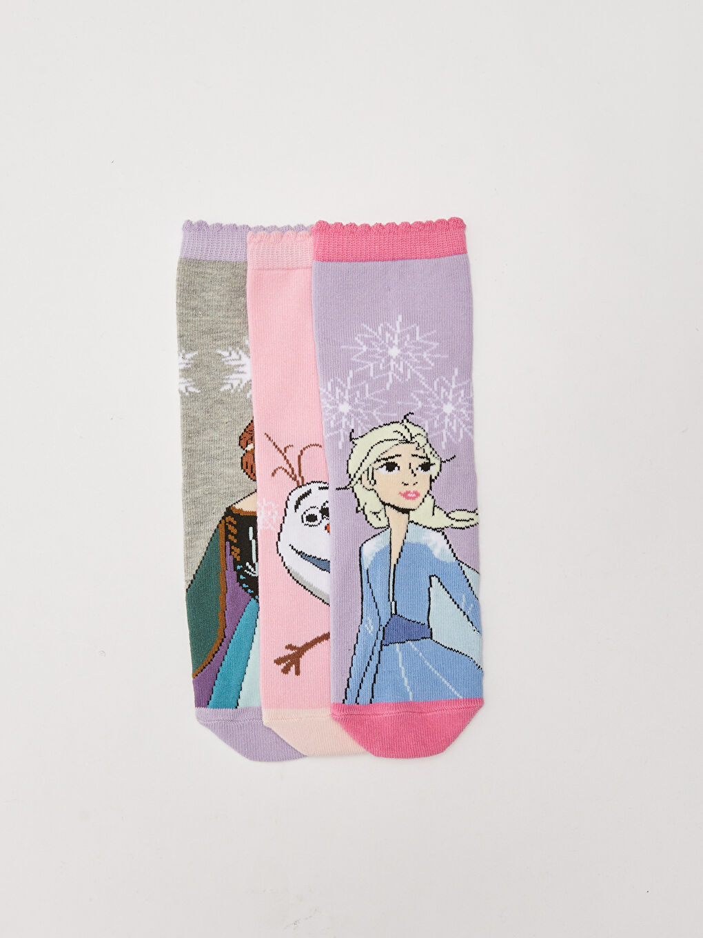 Шкарпетки для дівчат з принтом Frozen, 3 штуки в упаковці-1
