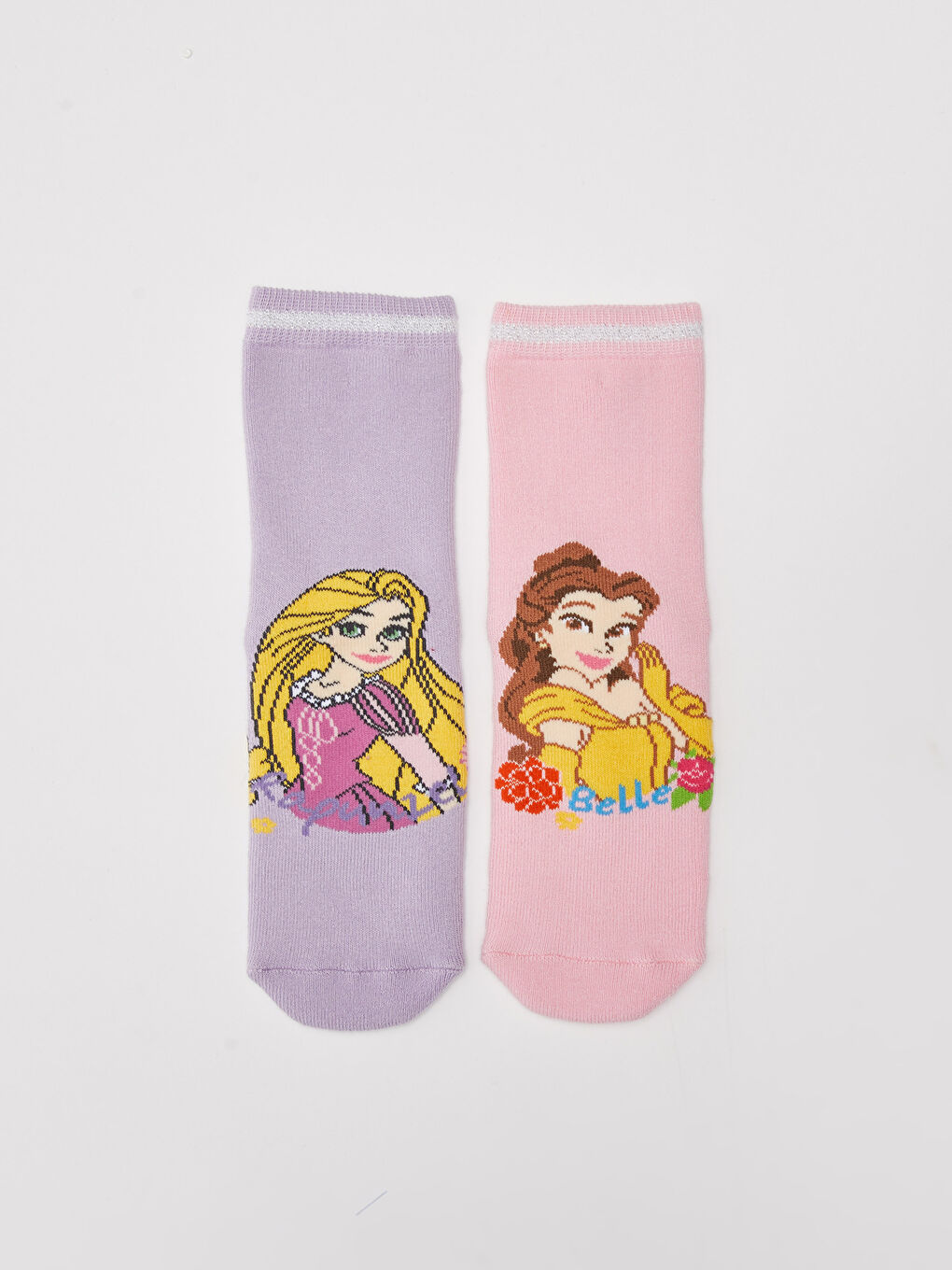 LCW Kids Princess Patterned Girl's Socks 2 Pack -W1EU89Z4-J4F