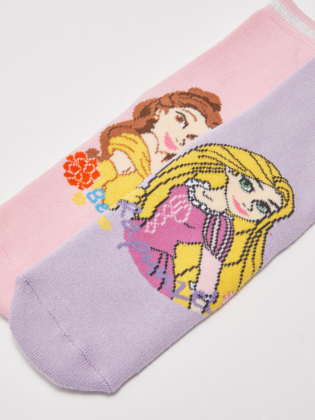LCW Kids Princess Patterned Girl's Socks 2 Pack -W1EU89Z4-J4F