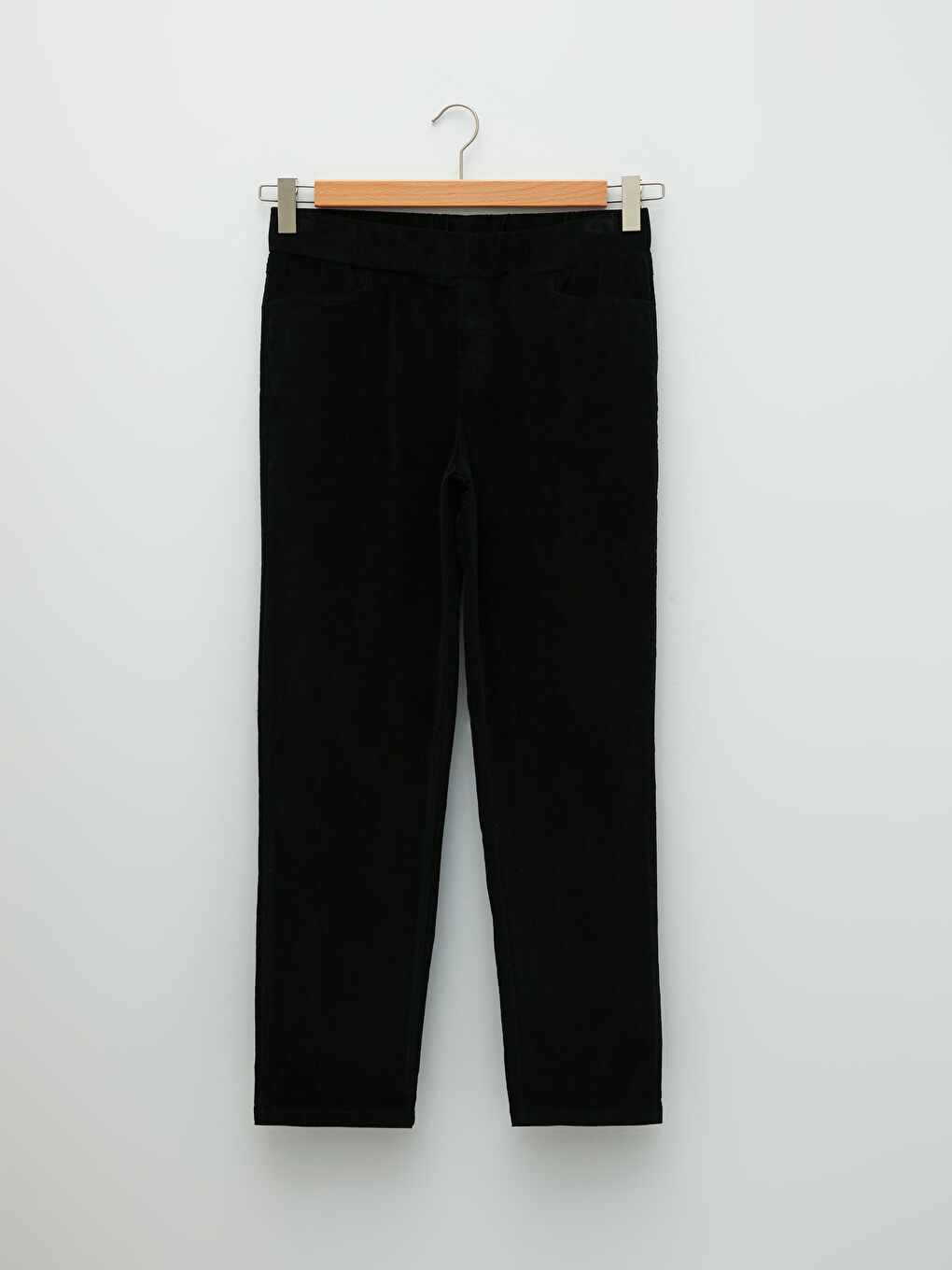 Samt-Hose für Damen mit Schlanker Passform und Elastischem Bund-5