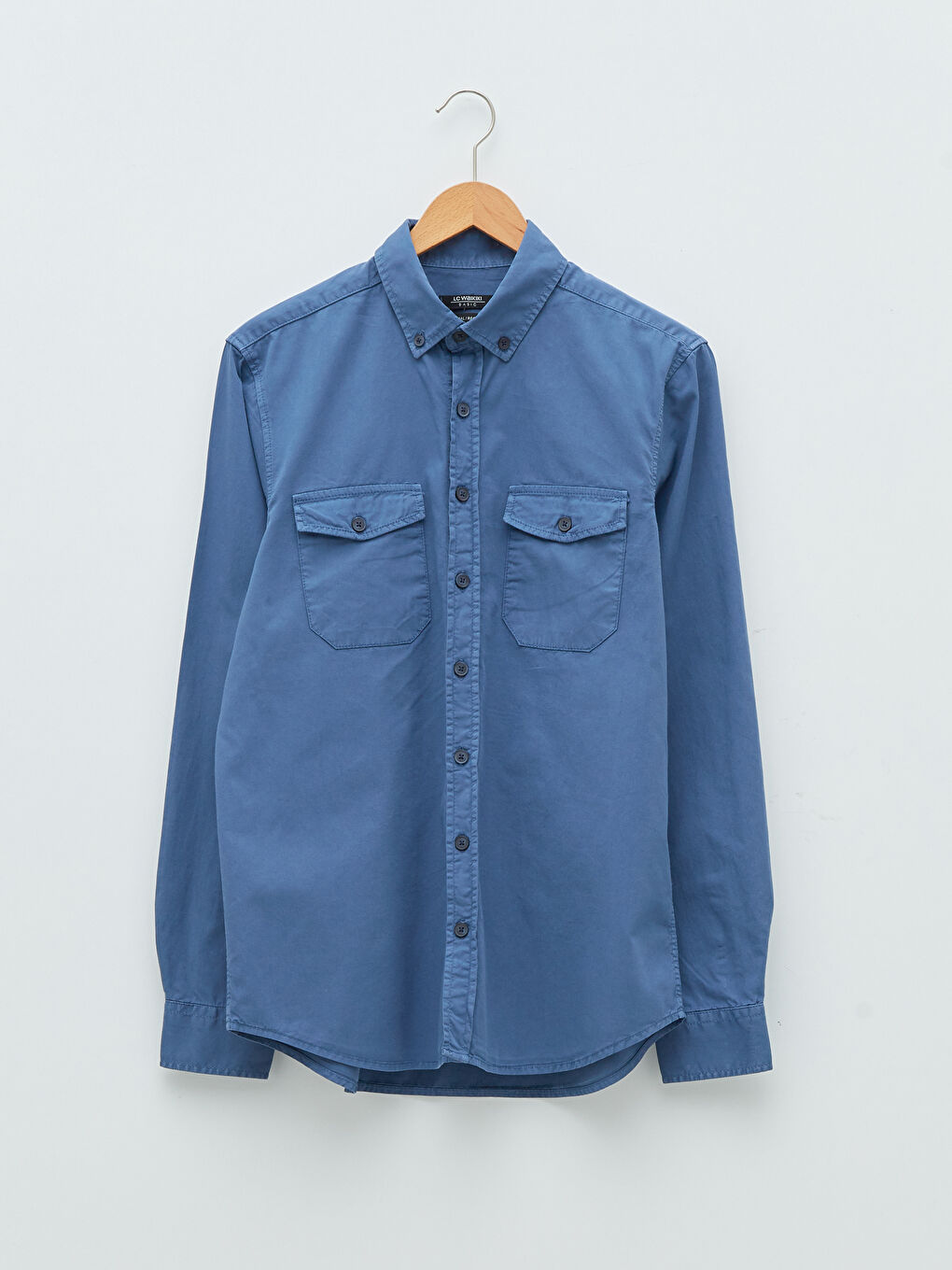 Regular Fit Long Sleeve Gabardine Men's Shirt-5