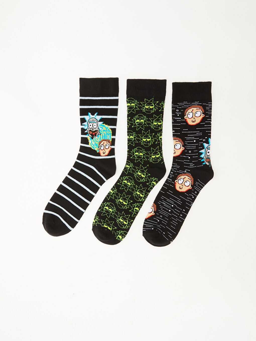 جوارب مطبوعة للرجال من Rick and Morty - عبوة من 3 قطع-1