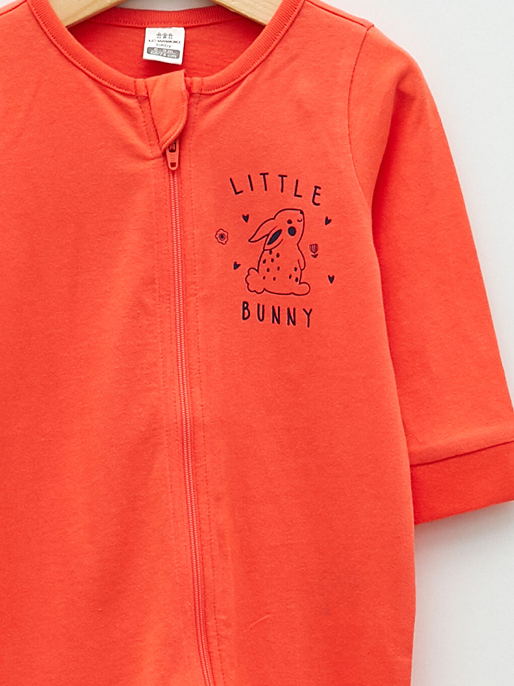 سلوبيت بناتي رضع كم طويل ياقة دائرية مطبوع قطن-2