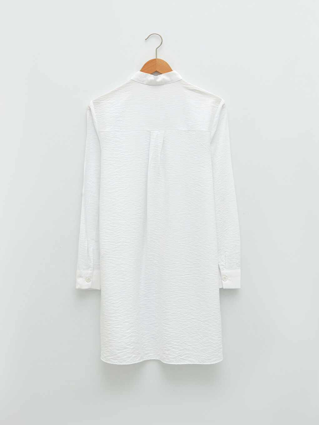 Grandad Collar Plain Long Sleeve Women's Tunic-7
