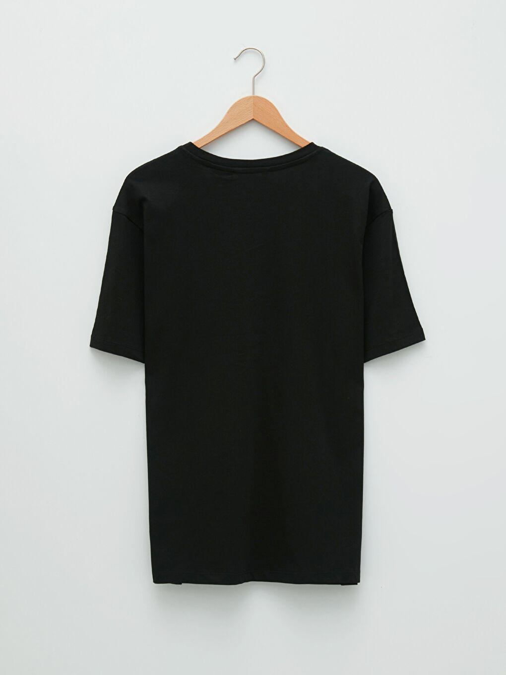 Siyah Bisiklet Yaka Kısa Kollu La Casa De Papel Baskılı Penye Erkek Tişört-6