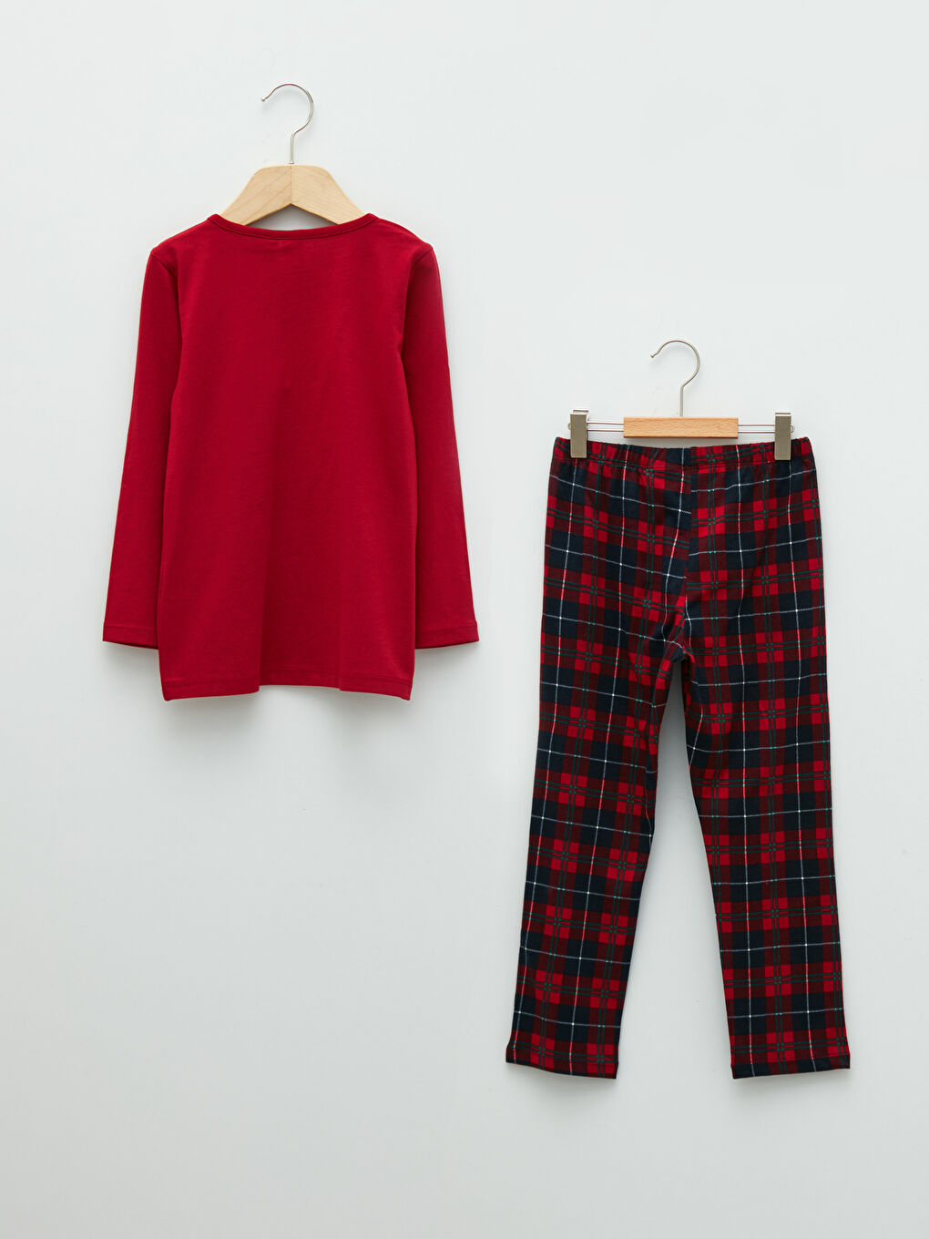 Crew Neck Snoopy Printed Long Sleeve Girls' Pyjamas Set-1