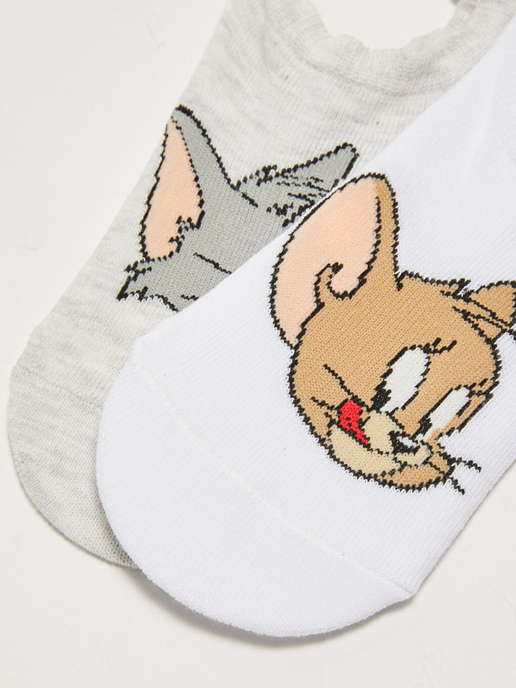 Tom and Jerry Printed Cotton Women's Booties Socks 2-Pack-2