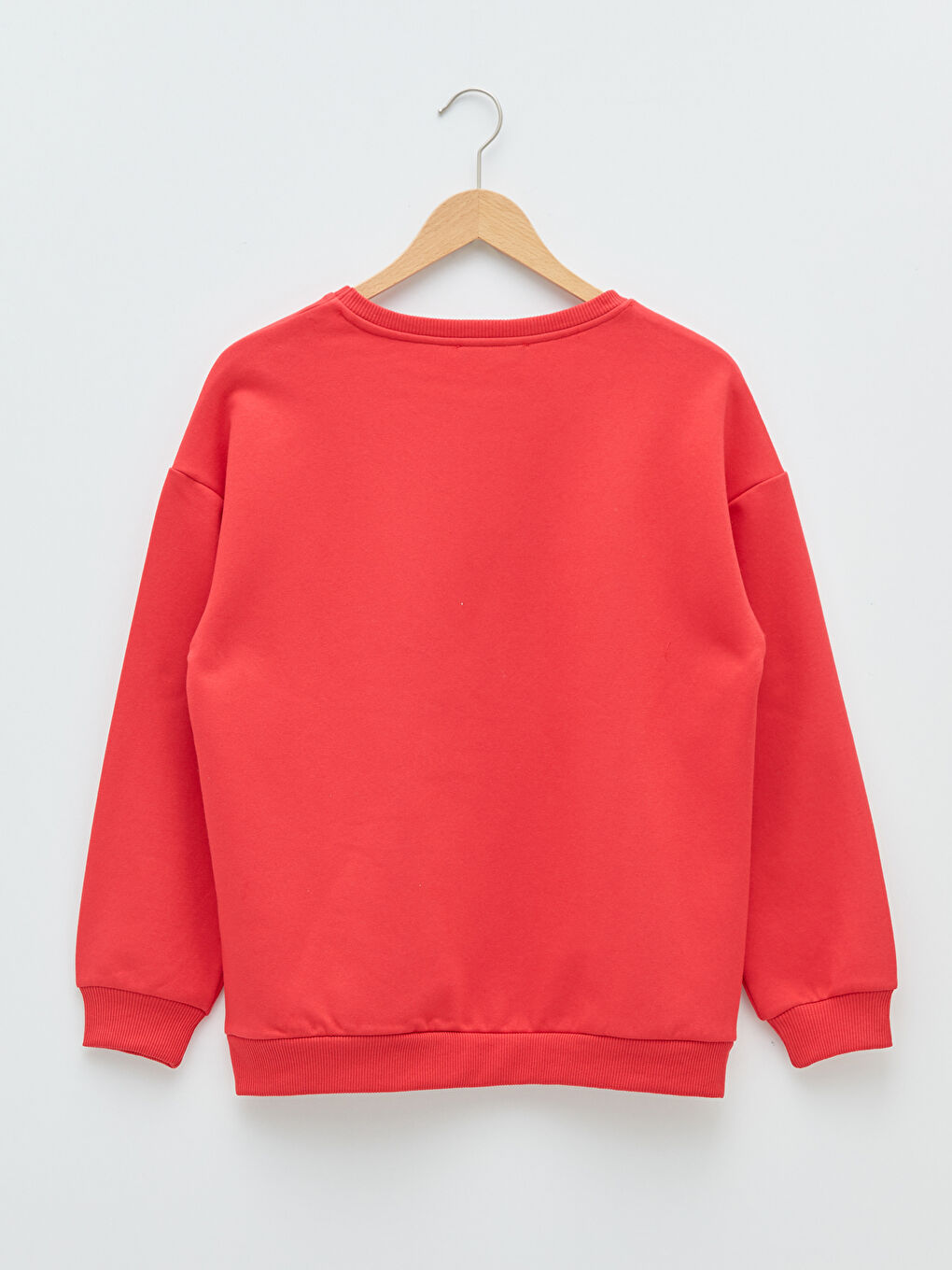 Crew Neck Printed Women's Thick Sweatshirt-5