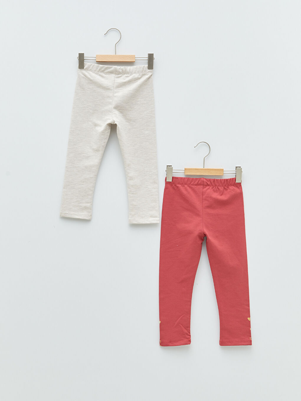 Elasticated Waist Printed Baby Girls' Leggings 2 Pack-1