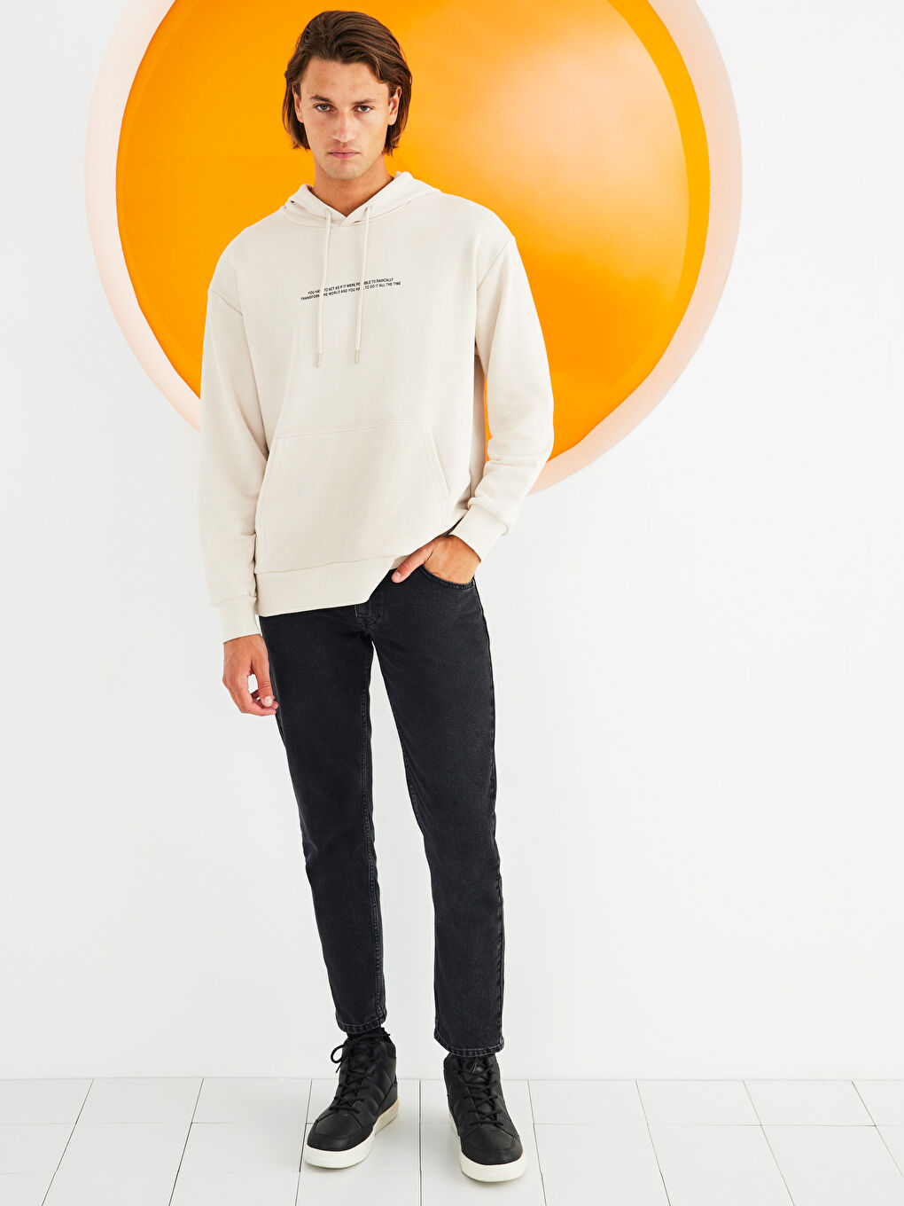 Худи Мужское Оверсайз С Принтом И Капюшоном Утепленное-1