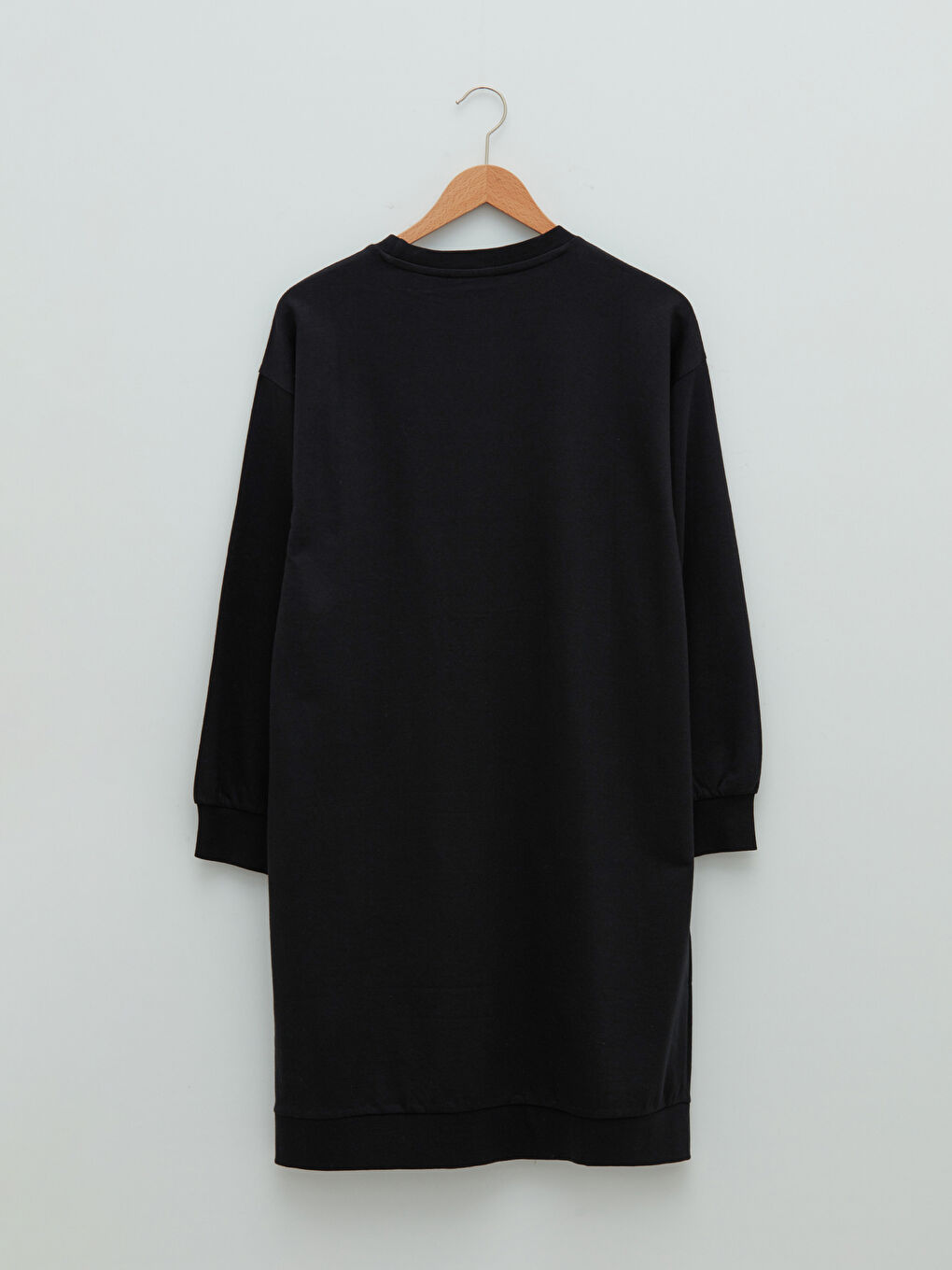 Crew Neck Mickey Mouse Printed Long Sleeve Maternity Dress-6